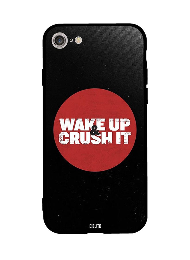 CIELITO Protective Case Cover For Apple iPhone 8 Wake Up and Crush It