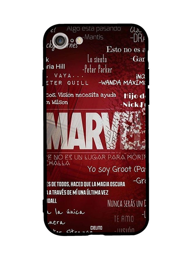 RUSSO Protective Case Cover For Apple iPhone 8 Marvel Logo