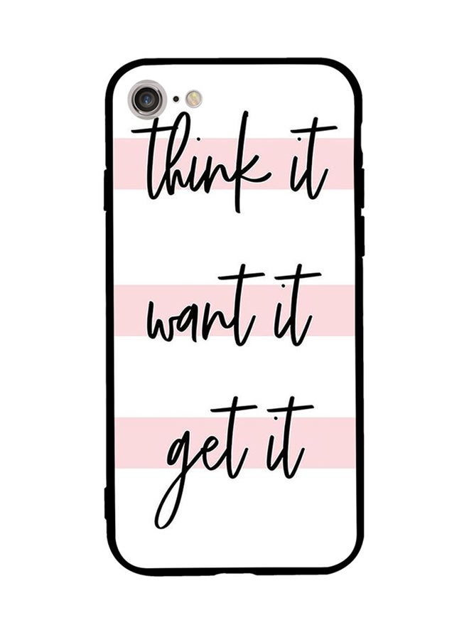 CIELITO Protective Case Cover For Apple iPhone 8 Think it Want it Get it