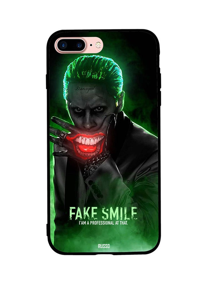 RUSSO Skin Case Cover -for Apple iPhone 8 Plus Cover Fake Smile Cover Fake Smile