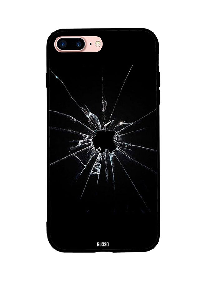 RUSSO Skin Case Cover -for Apple iPhone 8 Plus Cover Broken Glass Cover Broken Glass