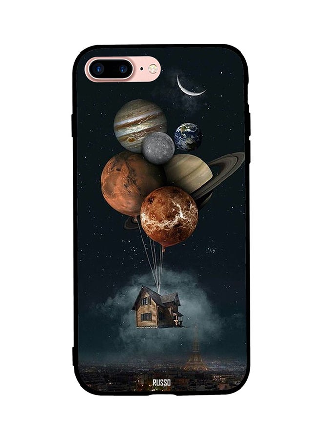 RUSSO Skin Case Cover -for Apple iPhone 8 Plus Cover Balloon Planets Takes Home Cover Balloon Planets Takes Home