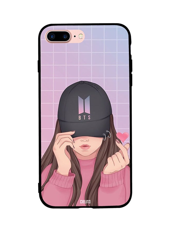 CIELITO Skin Case Cover -for Apple iPhone 8 Plus Cover BTS Cap Girl Cover BTS Cap Girl