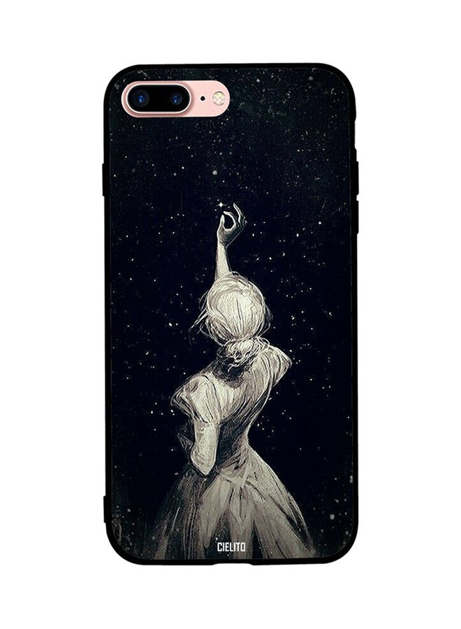 سيليتو Skin Case Cover -for Apple iPhone 8 Plus Cover Girl Catching Stars Cover Girl Catching Stars