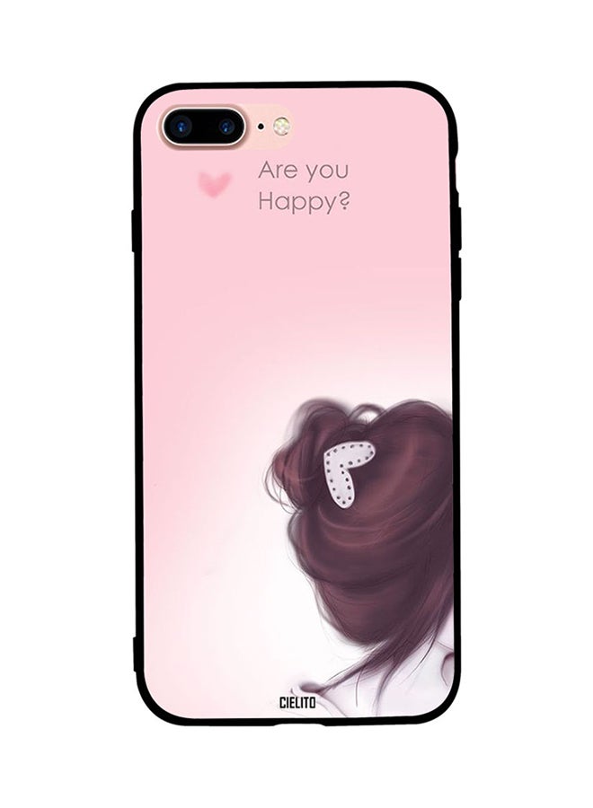 CIELITO Skin Case Cover -for Apple iPhone 8 Plus Cover Girl Are You Happy Cover Girl Are You Happy