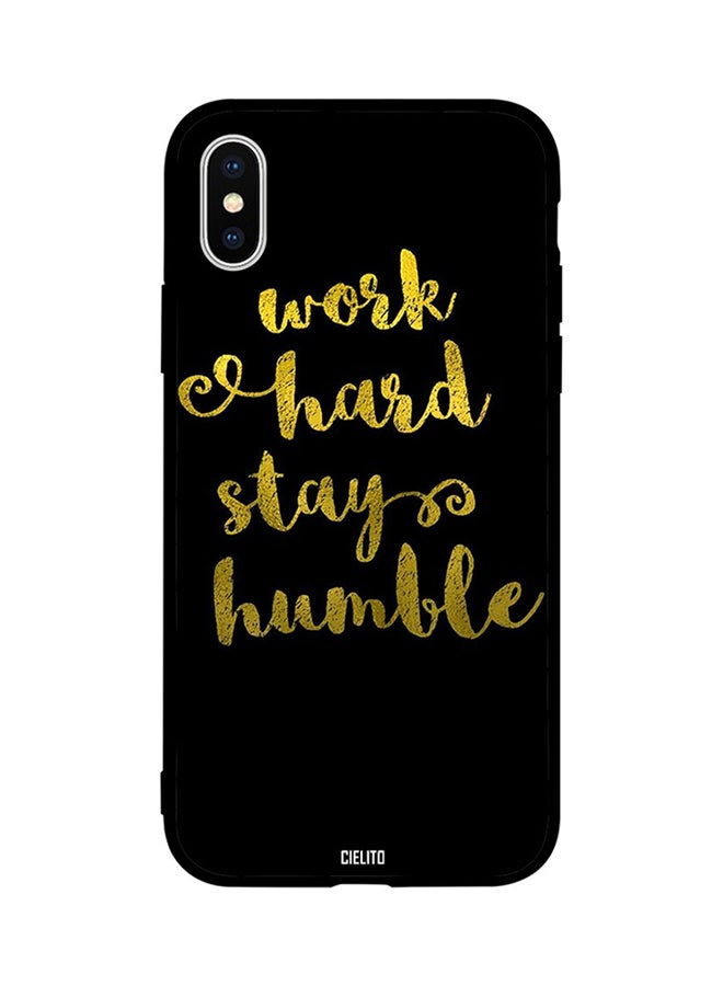 CIELITO Skin Case Cover -for Apple iPhone X Work Hard Stay Humble Work Hard Stay Humble
