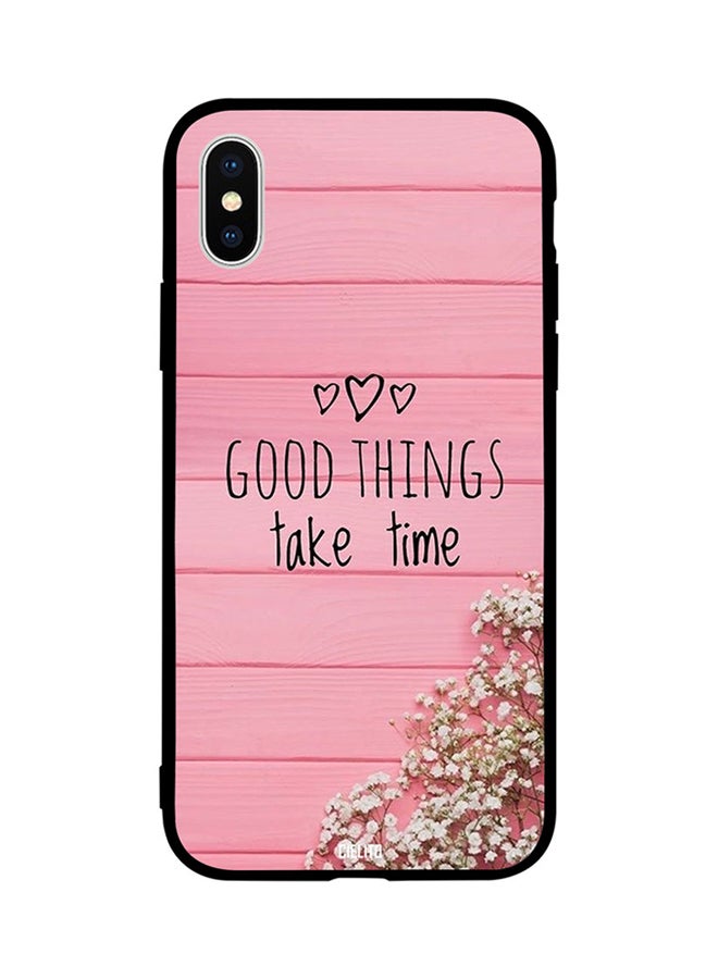 CIELITO Skin Case Cover -for Apple iPhone X Good Things Take Time Good Things Take Time