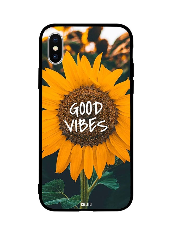 CIELITO Skin Case Cover -for Apple iPhone X Sunflower Good Vibes Sunflower Good Vibes