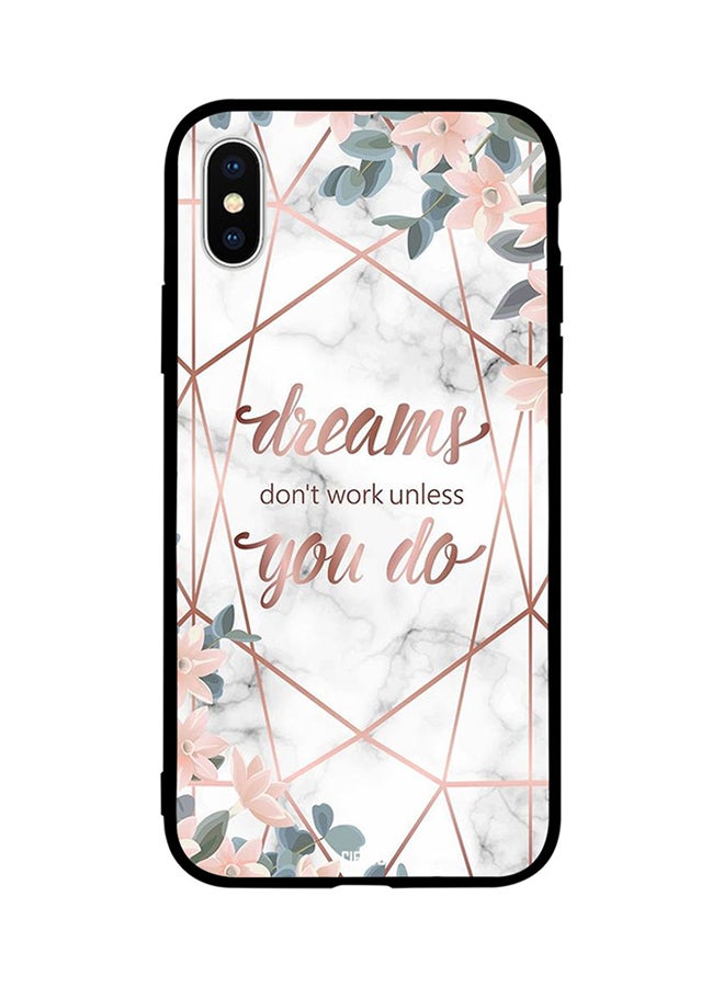 CIELITO Skin Case Cover -for Apple iPhone X Dreams Dont Work Unless You Do Dreams Dont Work Unless You Do