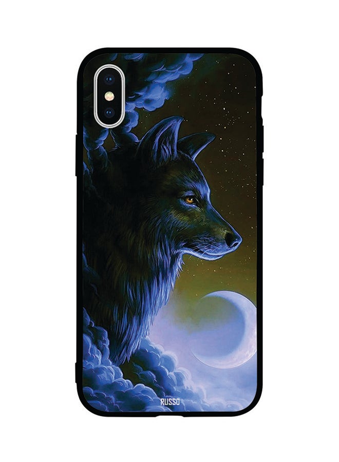 CIELITO Protective Case Cover For Apple iPhone XS Night Wolf