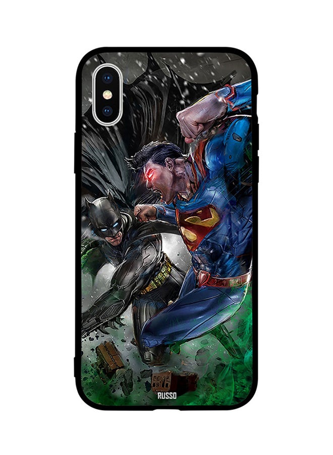 CIELITO - Protective Case Cover For Apple iPhone XS Superman And Batman Fight - Image 1