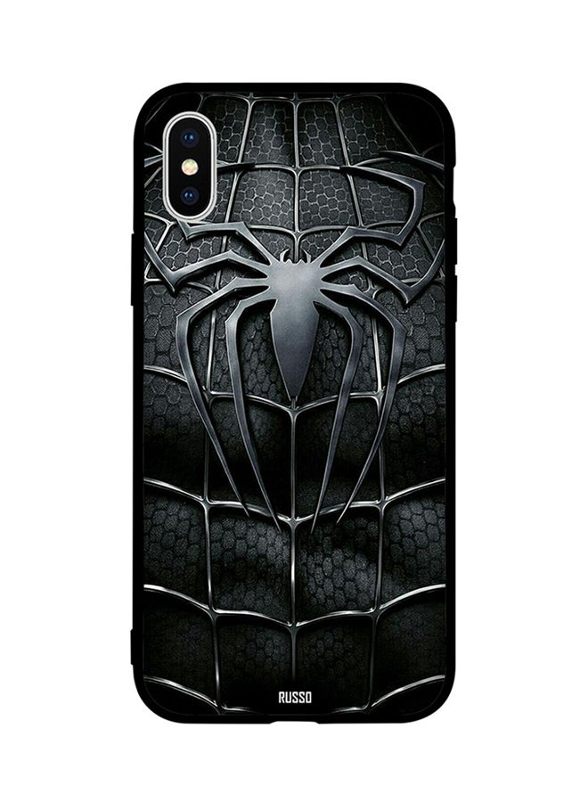 CIELITO Protective Case Cover For Apple iPhone XS Black Spider