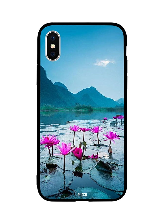CIELITO Protective Case Cover For Apple iPhone XS Lotus Flower in Water 