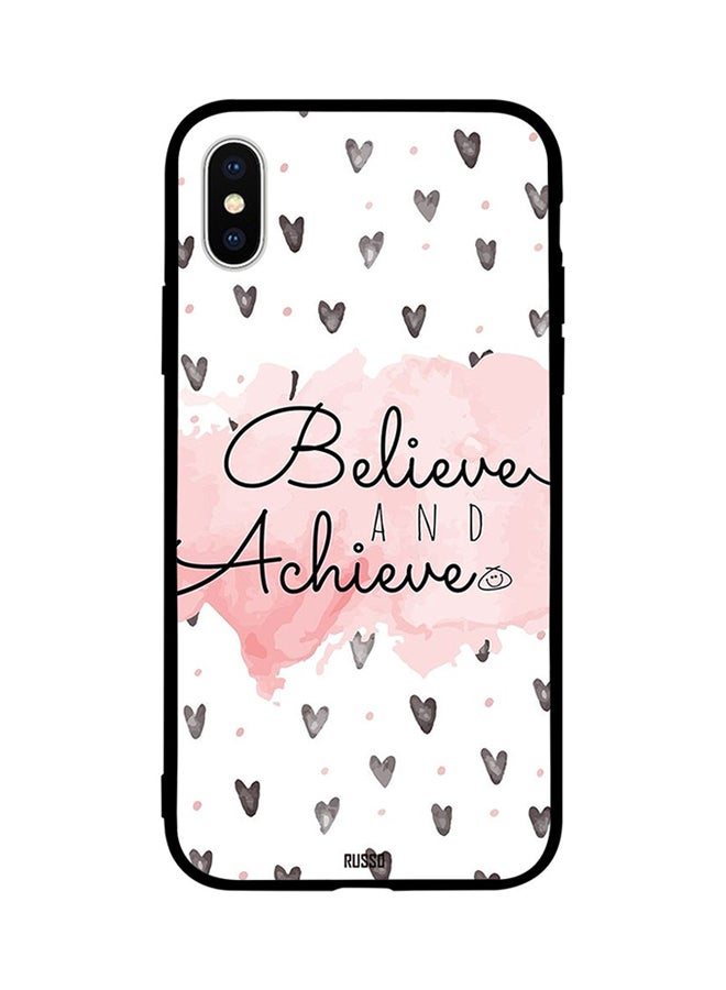 CIELITO Protective Case Cover For Apple iPhone XS Believe and Achieve