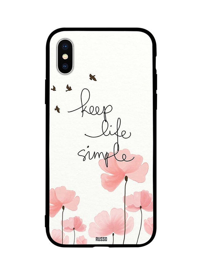 CIELITO Protective Case Cover For Apple iPhone XS Keep Life Simple 