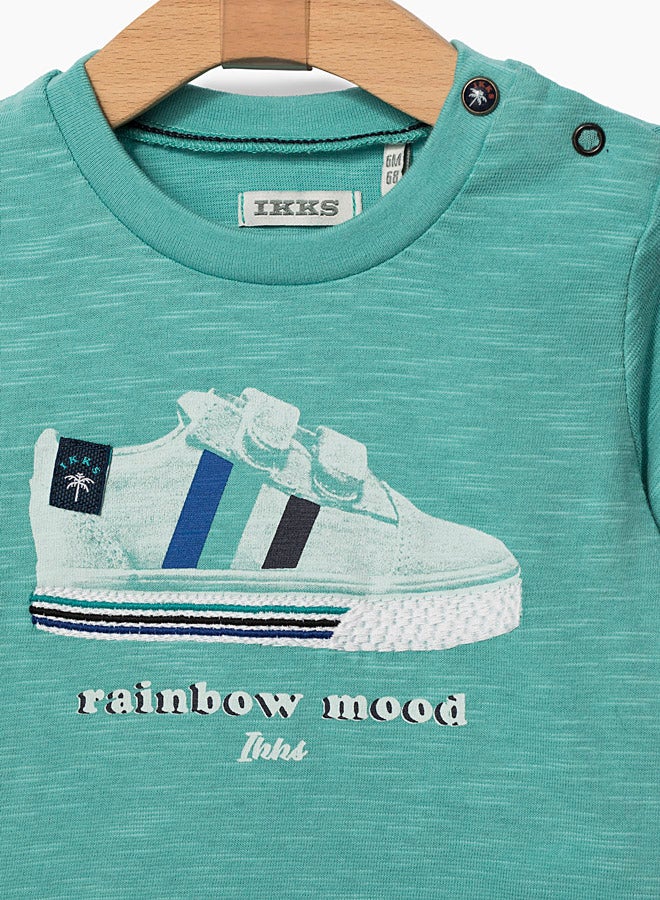 IKKS Sneaker Print T-Shirt Blue  - Image 3