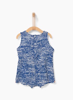 IKKS Heart Print Playsuit Blue  - Image 2