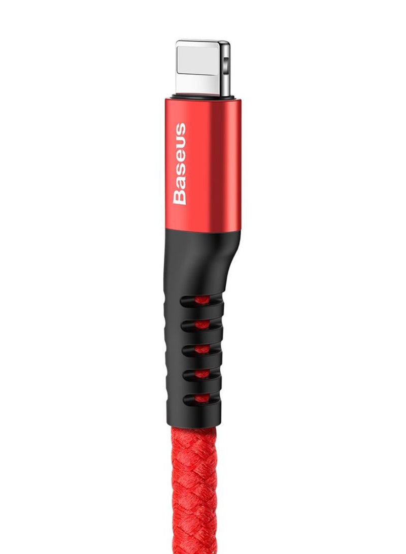 بيسوس - كابل الشحن ومزامنة البيانات من سلسلة فيش آي سبرينج من Type-C إلى USB أحمر وأسود - Image 1