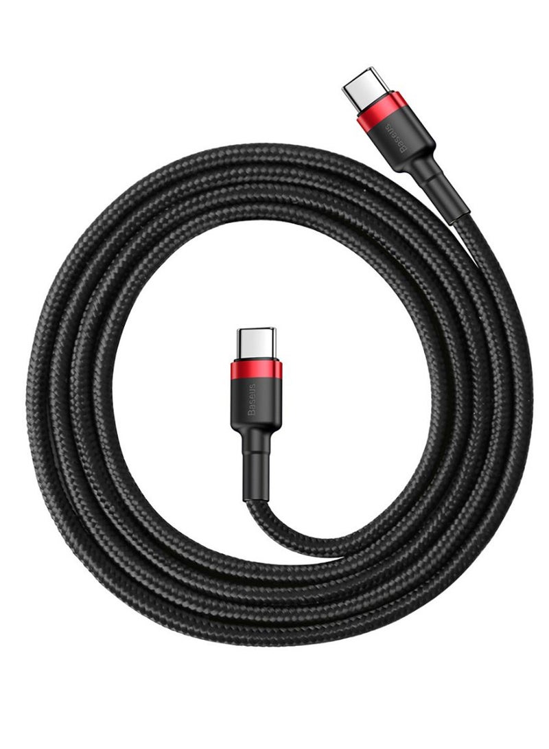 Baseus Type-C To Type-C Data Sync And Charging Cable Black/Red - Image 1