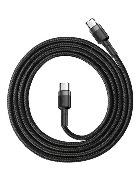 Type-C To Type-C Data Sync And Charging Cable Black/Grey