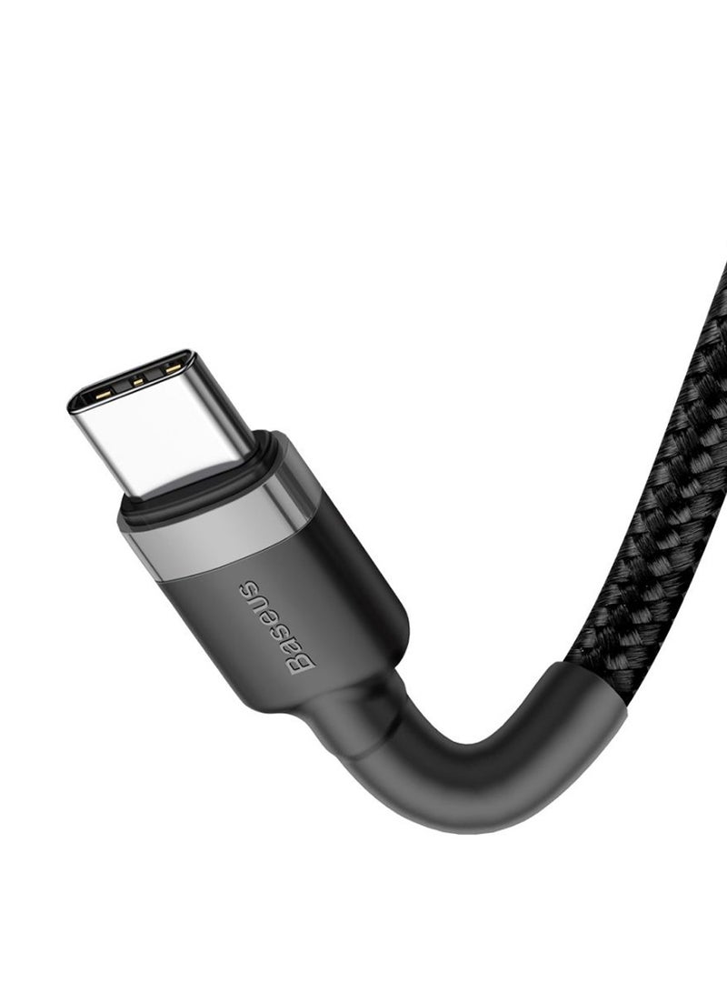 Type-C To Type-C Data Sync And Charging Cable Black/Grey