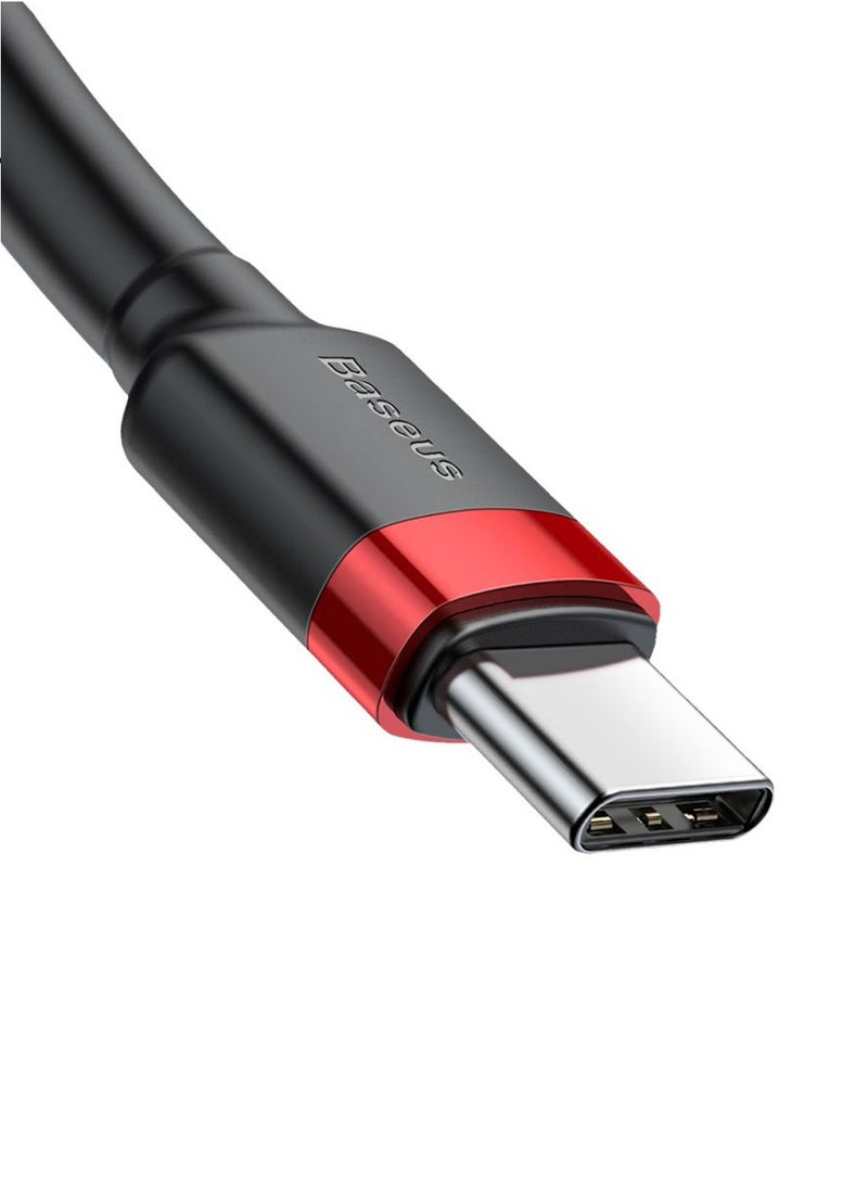 Baseus Type-C To Type-C Data Sync And Charging Cable Black/Red - Image 2