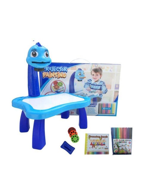 18-Piece Projector Painting Set Blue/Green/Yellow