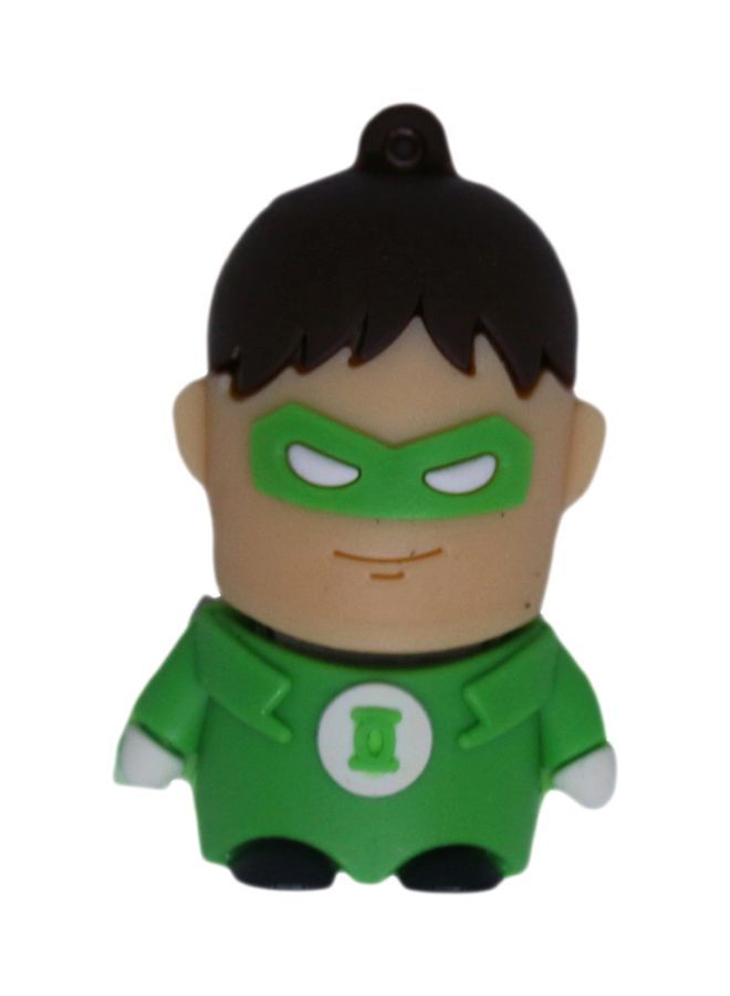 Green Lantern Shaped Flash Memory Drive 8 GB