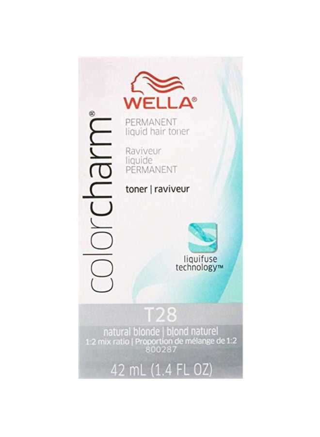 ويلا صبغة الشعر كولور تشارم دائمة وسائلة T28 أشقر طبيعي 42ملليلتر