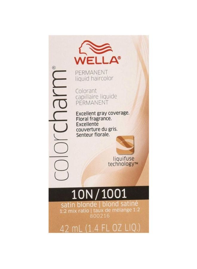 ويلا صبغة الشعر كولور تشارم دائمة وسائلة 10N/1001 أشقر لامع 42ملليلتر - Image 1