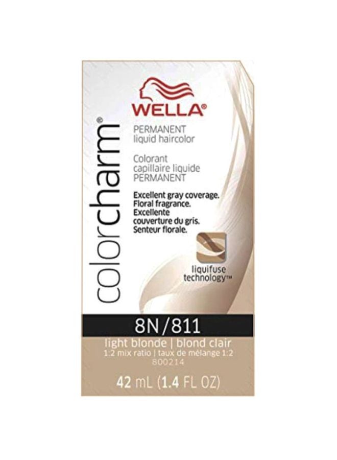 ويلا صبغة الشعر كولور تشارم دائمة وسائلة أشقر فاتح 8N/811 42ملليلتر - Image 1