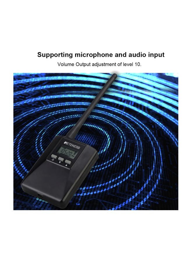 Retekess Portable FM Transmitter TR506 Black  - Image 3