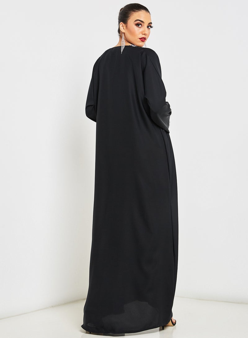 Floral Border Abaya Black - v1584254754/N35115040V_2