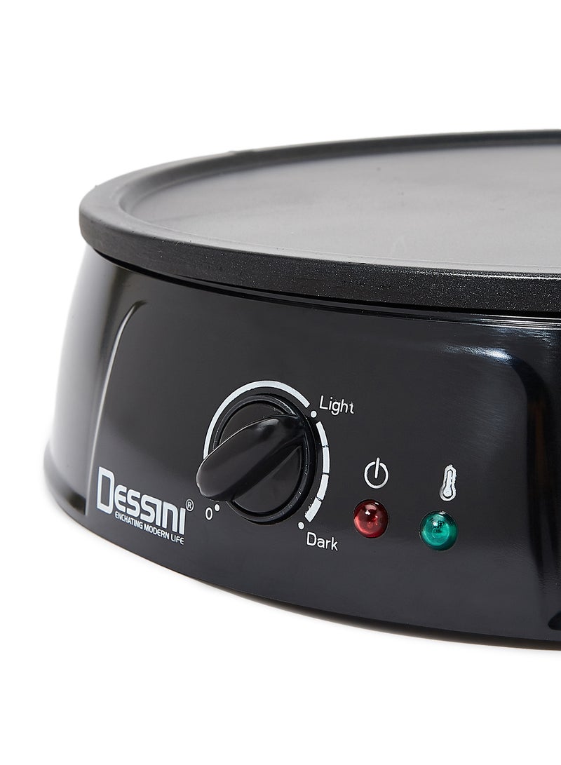 DESSINI 2-In-1 Non-Stick Crepe Maker 1200 W 9000 Black  - Image 3