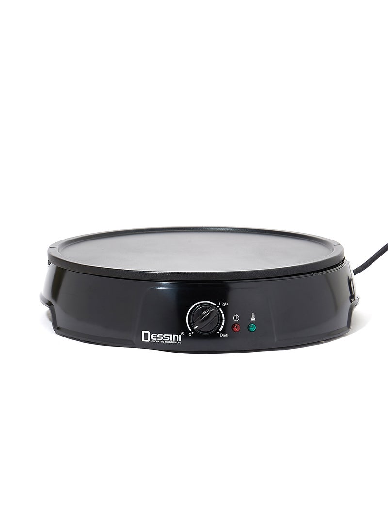 DESSINI 2-In-1 Non-Stick Crepe Maker 1200 W 9000 Black  - Image 1