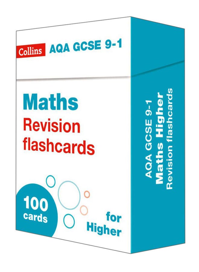 كولينز GCSE 9-1 مراجعة - بطاقات فلاش مراجعة الرياضيات العليا الجديدة AQA GCSE 9-1
