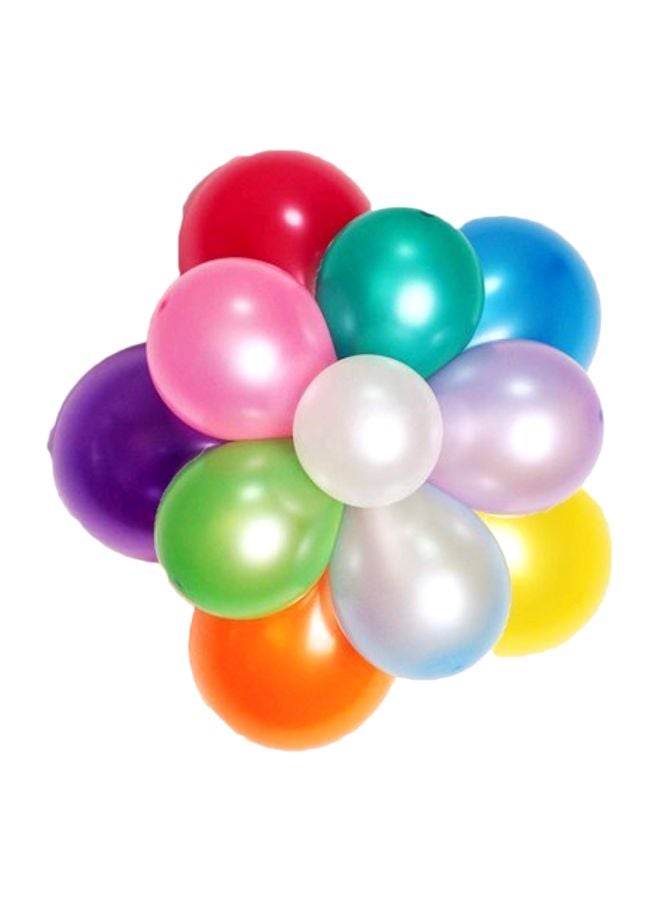 LOKMAN 100-Piece Latex Metallic Balloons 12inch - Image 1