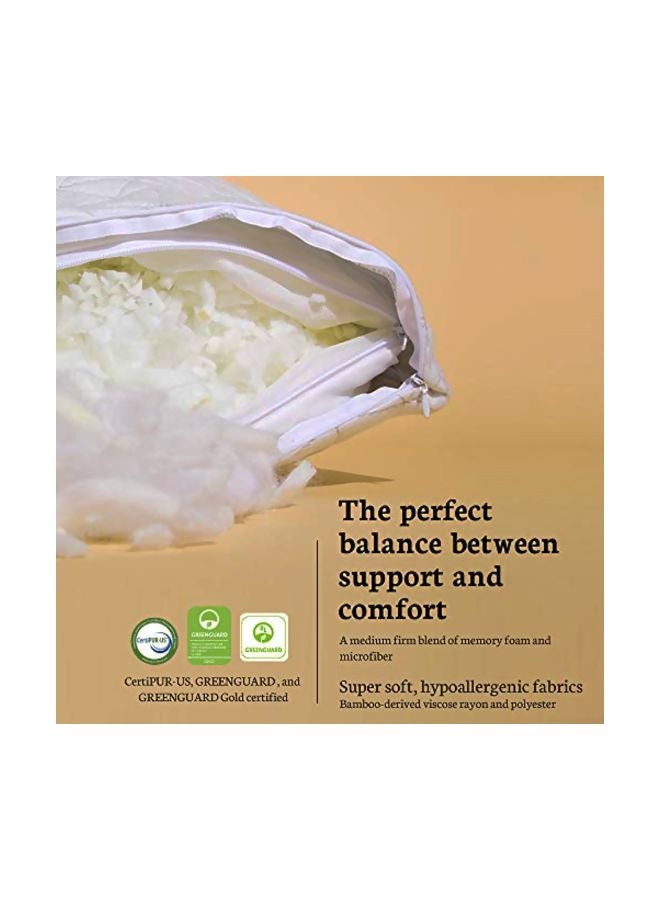 Viscoelastic Foam Pillow White