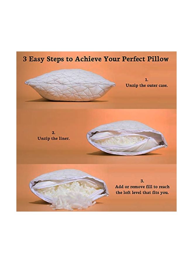Viscoelastic Foam Pillow White