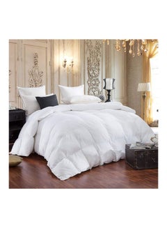 Egyptian Bedding Cotton Comforter White  - Image 2