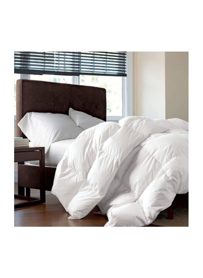 Egyptian Bedding - Siberian Goose Down Comforter White TWIN - Image 1
