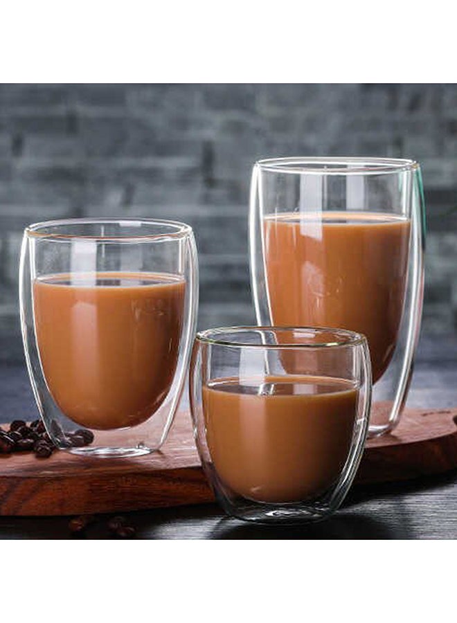 بلاك ستون طقم أقداح زجاجية بجدار مزدوج مكون من 4 قطع شفاف 100ملليلتر - Image 4