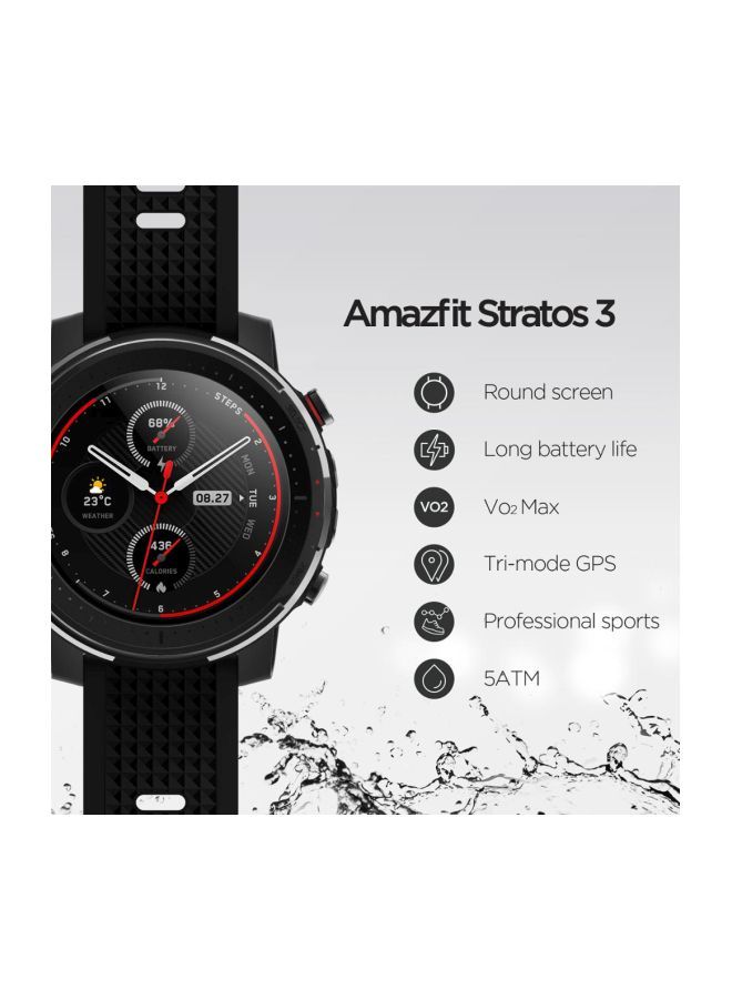 Amazfit - Stratos 3 Smartwatch Black - Image 1