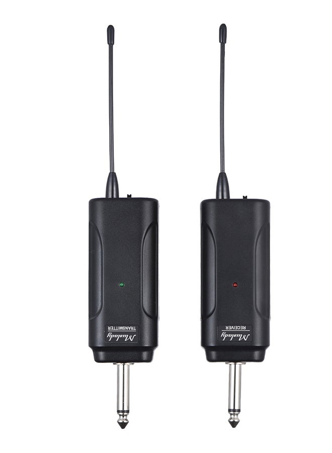 2-Piece UHF Electric Guitar Wireless Audio System Transmitter + Receiver Set