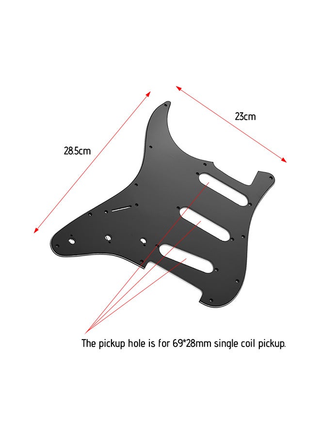 Generic SSS Electric Guitar 3 Ply Pickguard - Image 2