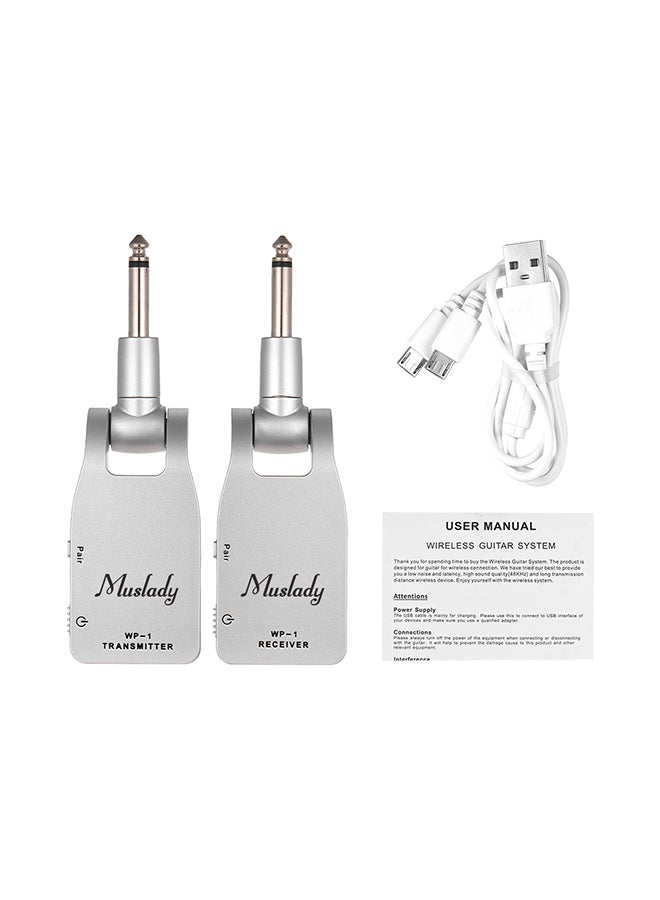 Muslady - 2-Piece 2.4G Wireless Guitar System Transmitter & Receiver Set - Image 1