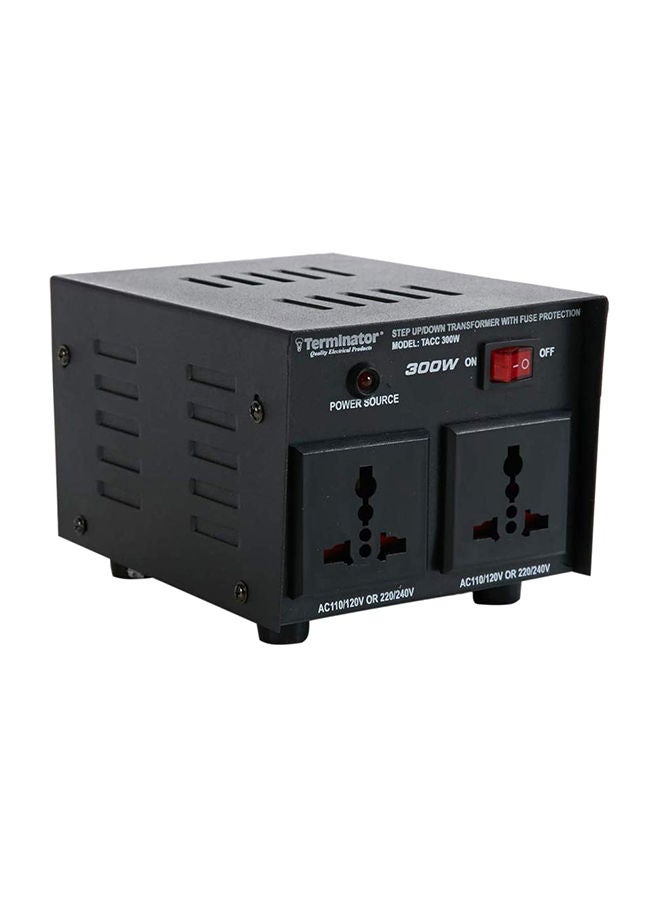 Terminator AC To AC Dual Voltage Converter Black - Image 1