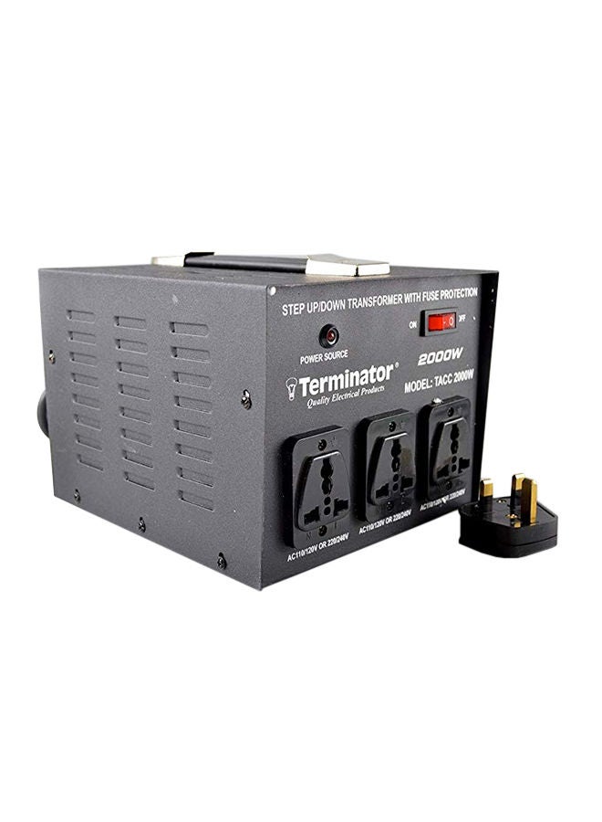Terminator AC To AC Dual Voltage Converter Black 