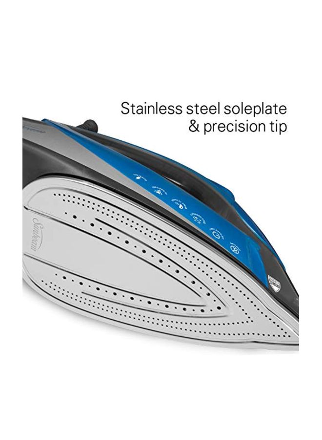 Sunbeam - Turbo Steam Iron 1500W 1500.0 W GCSBCS-200-000 Blue/Black - Image 1