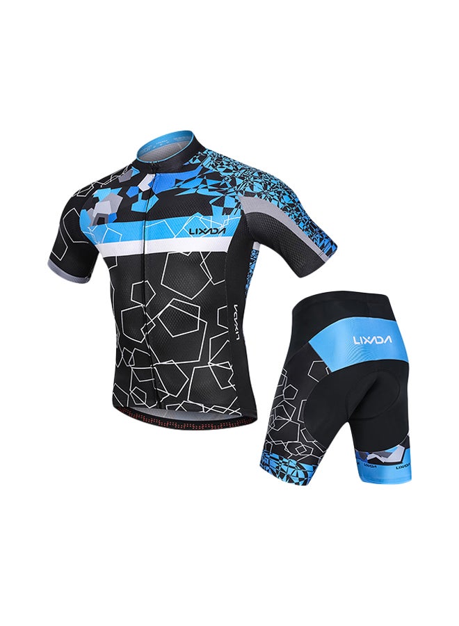 LIXADA - Breathable Quick-Dry Shirt And Gel Padded MTB Cycling Jersey Set - Image 1